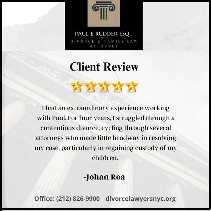 Paul E Rudder, Esq. - Divorce Lawyer NYC 4