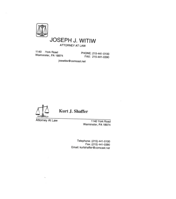 Joseph J. Witiw & Kurt J. Shaffer 4