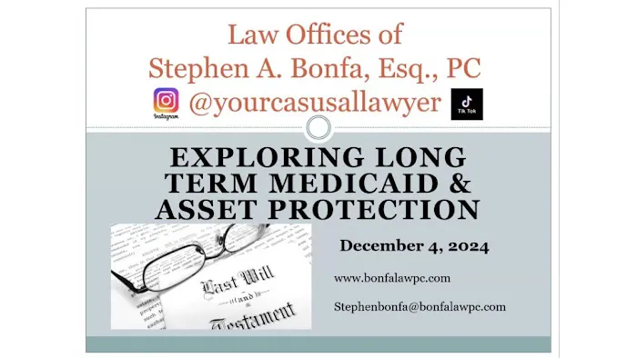 Law Offices of Stephen A. Bonfa, Esq PC 4
