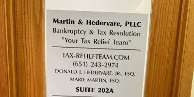 Martin & Hedervare Bankruptcy & Tax Relief Team