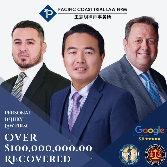 Pacific Coast Trial Law Firm,APC 旧金山湾区资深车祸律师 王志明律师 5
