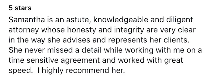 Attorney Samantha O. Lennon 5