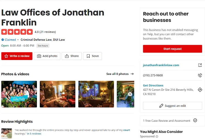 Jonathan Franklin | Los Angeles DUI Lawyer 5