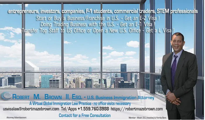 Robert M. Brown II, Esq. - A Global Virtual Immigration Law Practice 5
