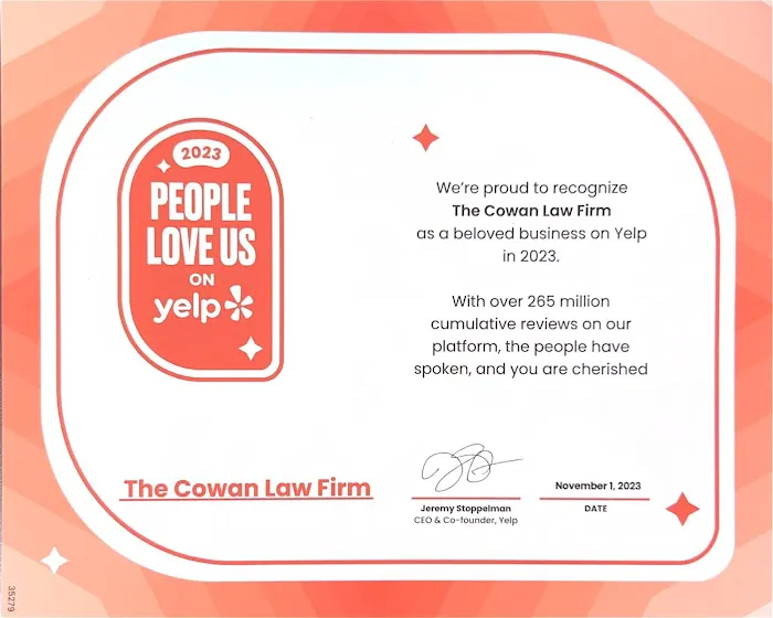 The Cowan Law Firm -- Jeffrey W. Cowan 4