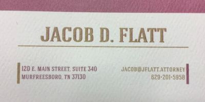 Jacob D. Flatt - Attorney at Law