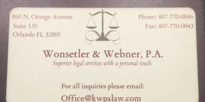 Wonsetler & Webner, P.A.