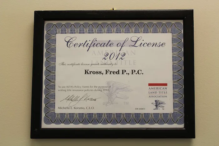 Fred P. Kross, P.C. 4