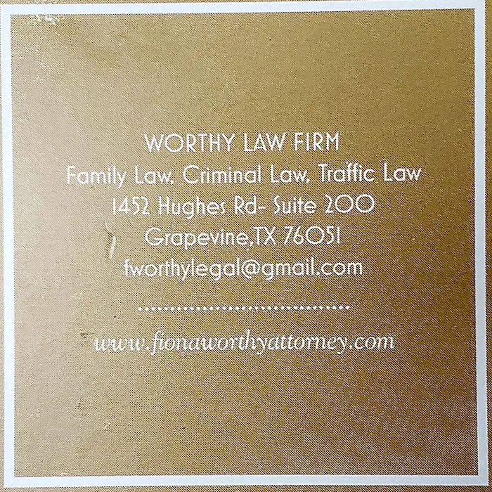 FIONA WORTHY ATTORNEY AT LAW 4