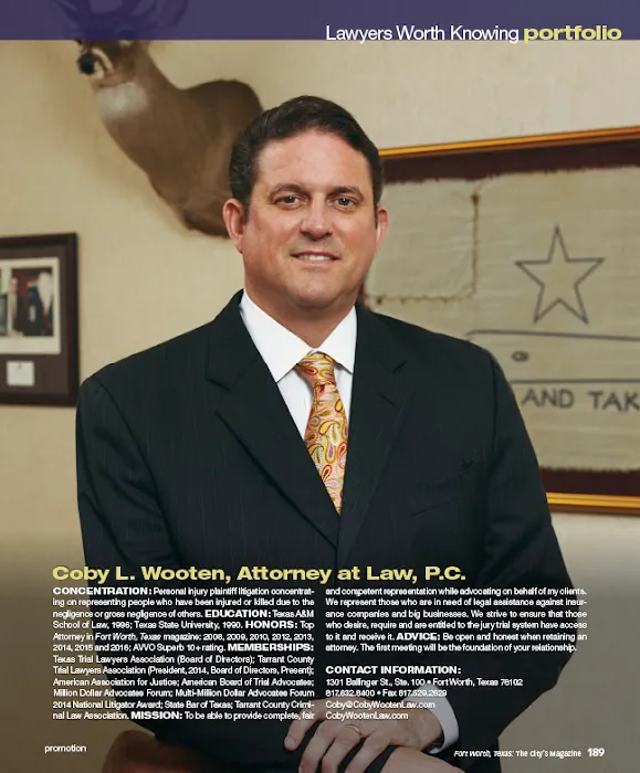 Coby L. Wooten, Attorney at Law, P.C. 4