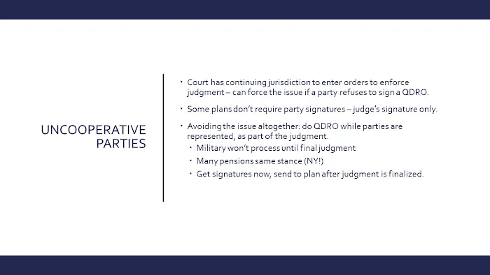 Peacock QDROs: California Retirement Division Lawyer 5