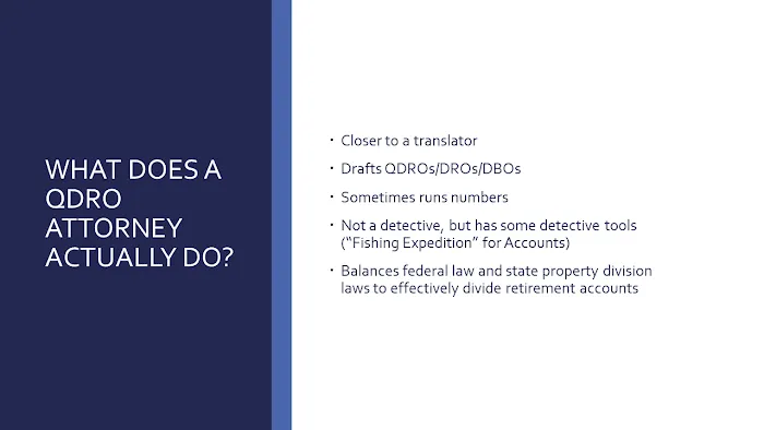Peacock QDROs: California Retirement Division Lawyer 5
