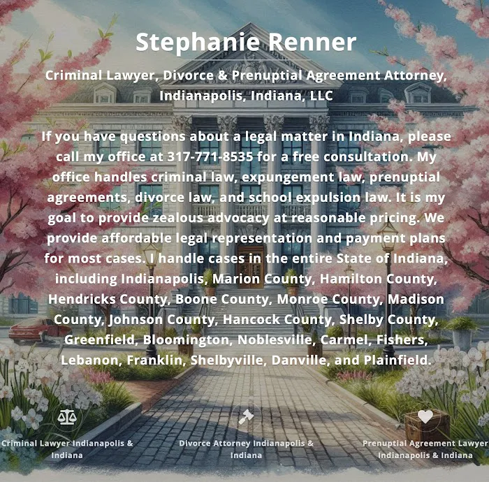 Stephanie Renner, Criminal Lawyer, Prenuptial Agreement & Divorce Attorney, Indianapolis, Indiana LLC 5