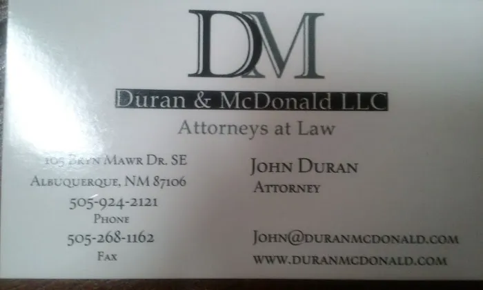 Duran and McDonald 5
