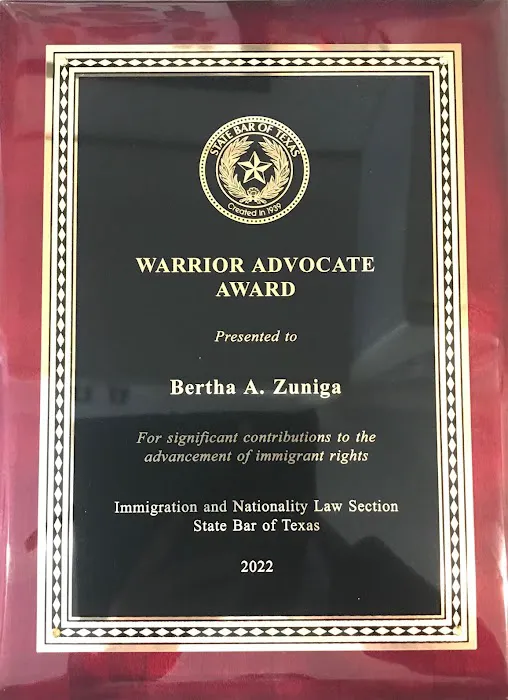 Bertha A. Zuniga, Attorney at law, ZUNIGA LAW, PLLC. 5