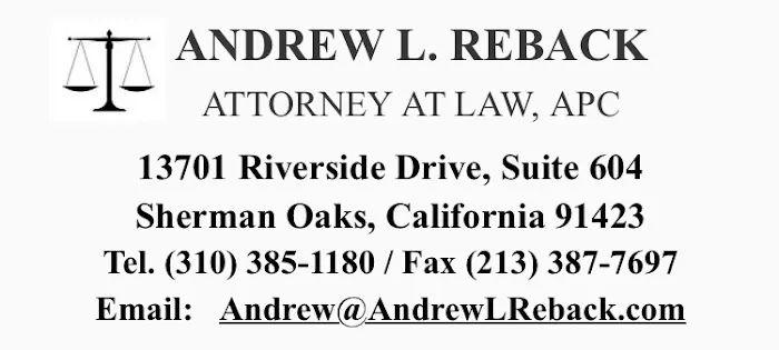 Andrew L. Reback, Attorney at Law, APC 5