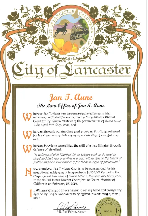 The Law Office of Jan T. Aune 4